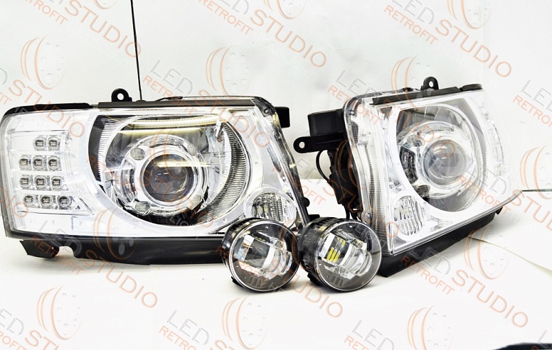 Светодиодные фары Nissan Patrol GR Y61 Bi Led